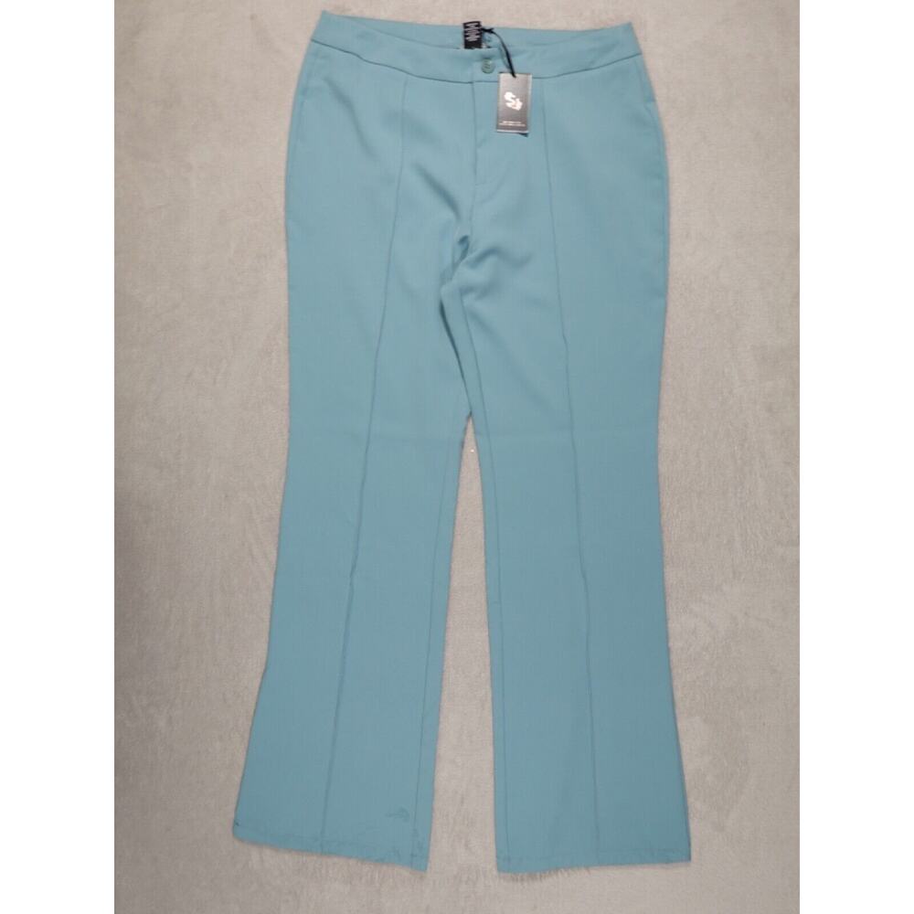 Sincerely Jules Womens Blue Dress Pants Wide Flare Size XL